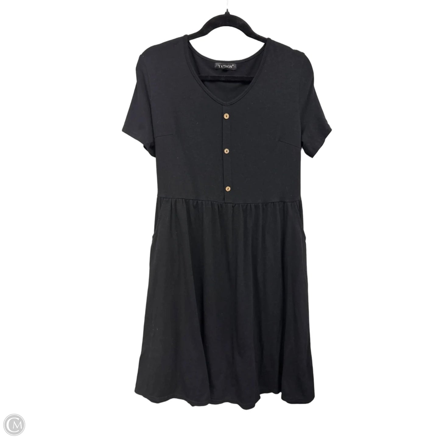 Dress Casual Midi By Clothes Mentor In Black, Size: Xl