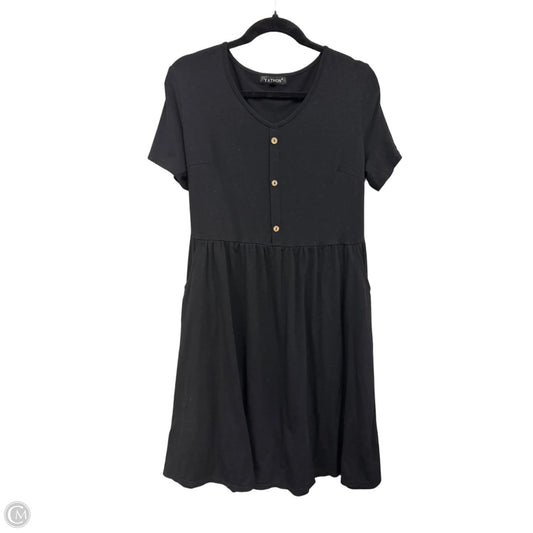 Dress Casual Midi By Clothes Mentor In Black, Size: Xl