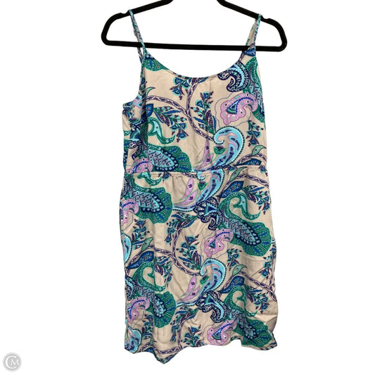 Dress Casual Short By Old Navy In Blue & Cream, Size: L