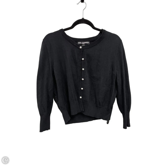 Sweater Designer By Karl Lagerfeld In Black & White, Size: Xl