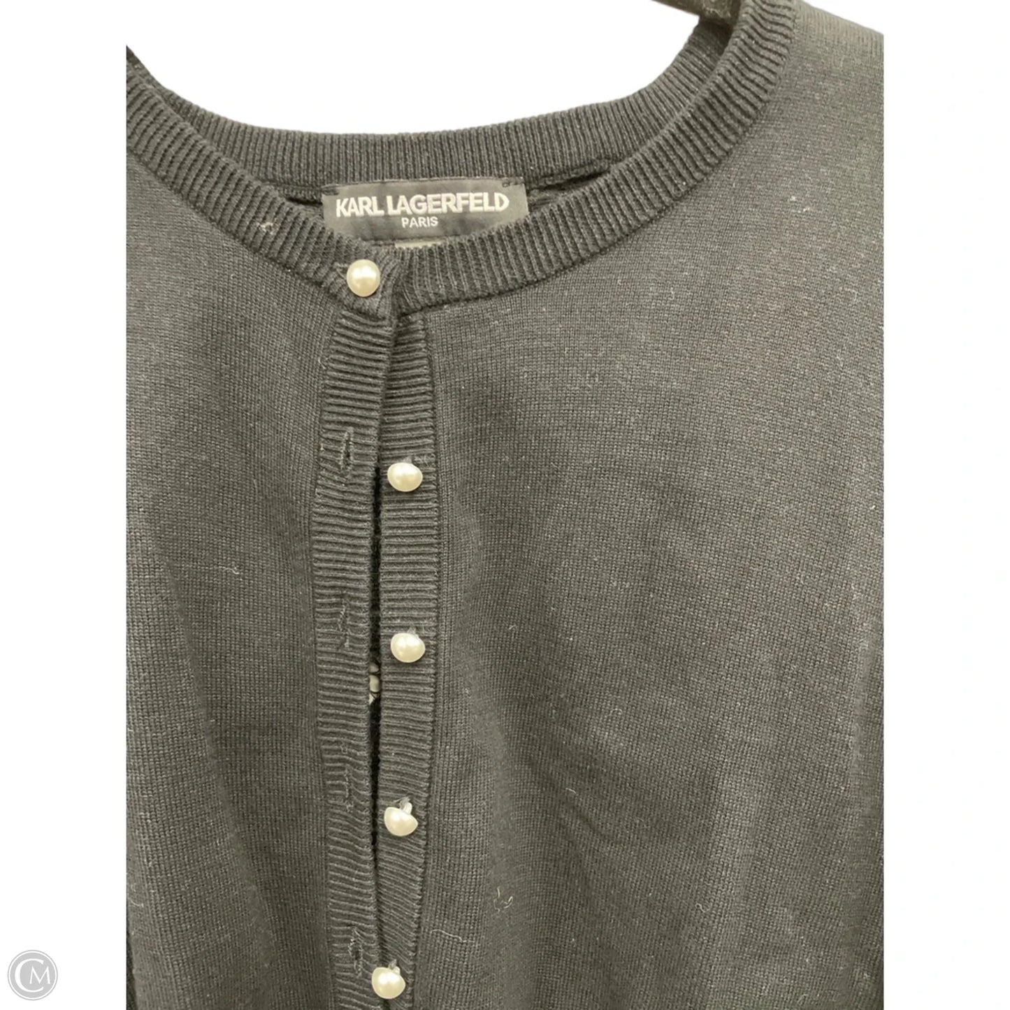 Sweater Designer By Karl Lagerfeld In Black & White, Size: Xl