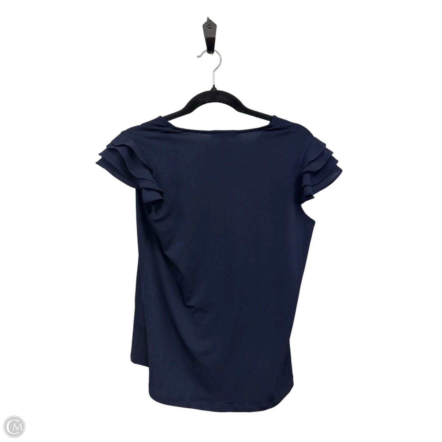 Top Short Sleeve By Adrianna Papell In Blue, Size: Xs
