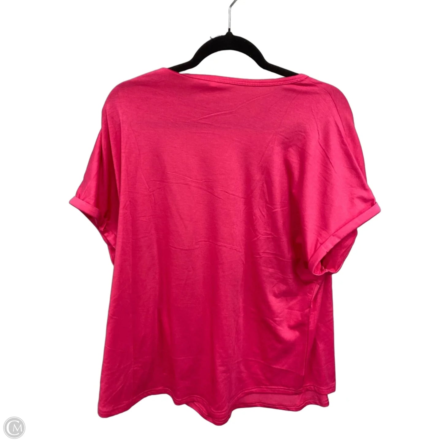 Top Short Sleeve By Clothes Mentor In Pink, Size: Xxl