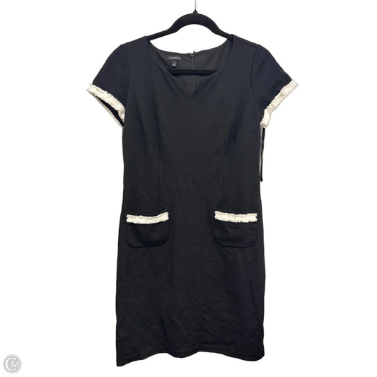 Dress Casual Midi By Talbots In Black & Cream, Size: 4