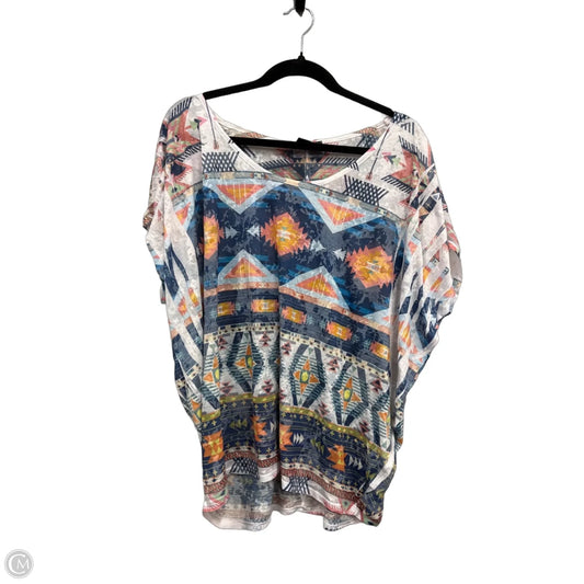 Top Short Sleeve By Clothes Mentor In Multi-colored, Size: 2x
