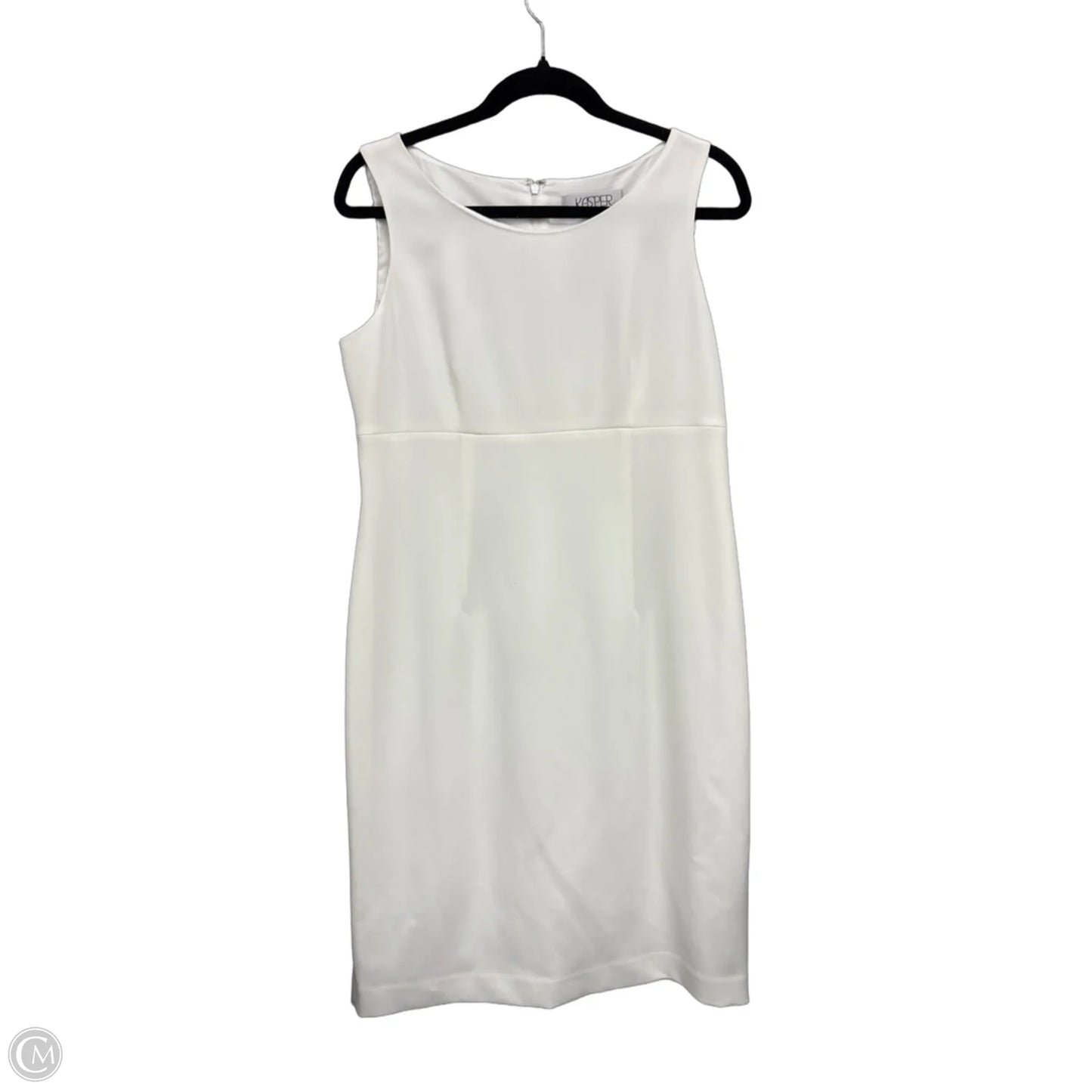 Dress Casual Midi By Kasper In Ivory, Size: 8