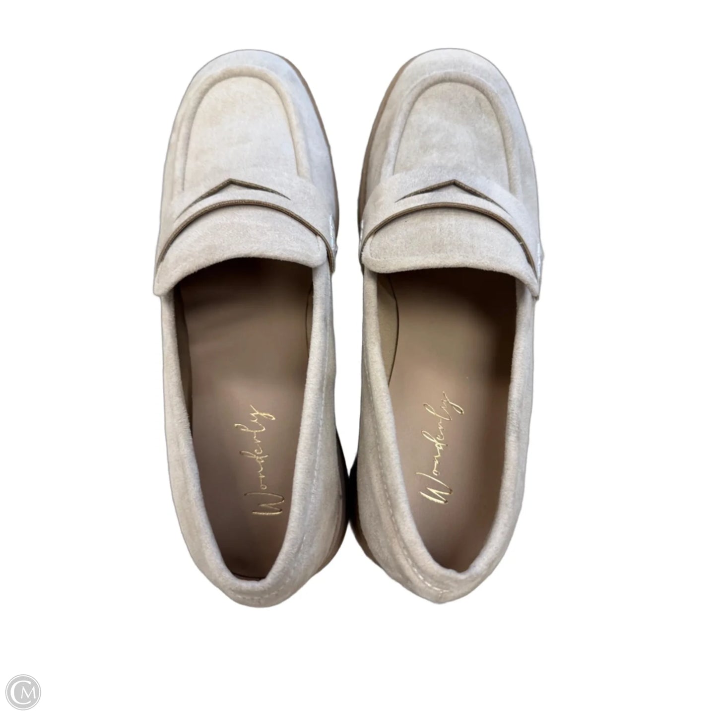 Shoes Heels Block By Wonderly In Beige, Size: 9