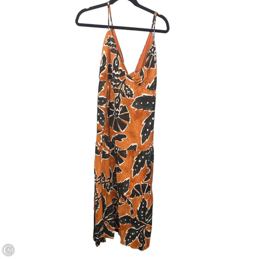 Dress Casual Maxi By H&m In Black & Orange, Size: Xxl