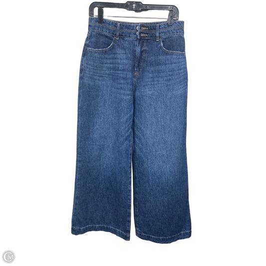 Jeans Wide Leg By Loft In Blue Denim, Size: 4
