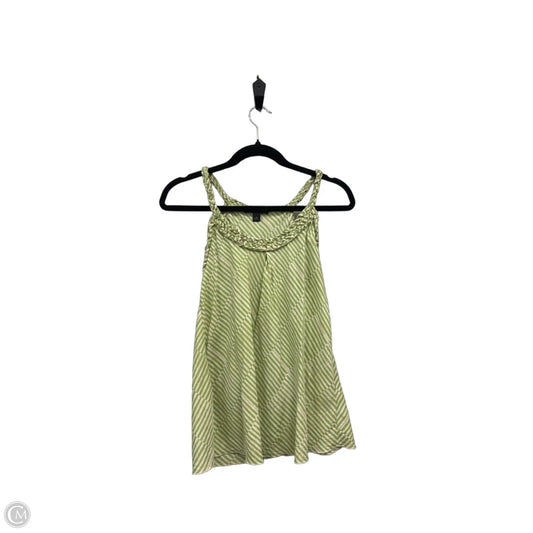 Top Sleeveless By Banana Republic In Green & Tan, Size: M