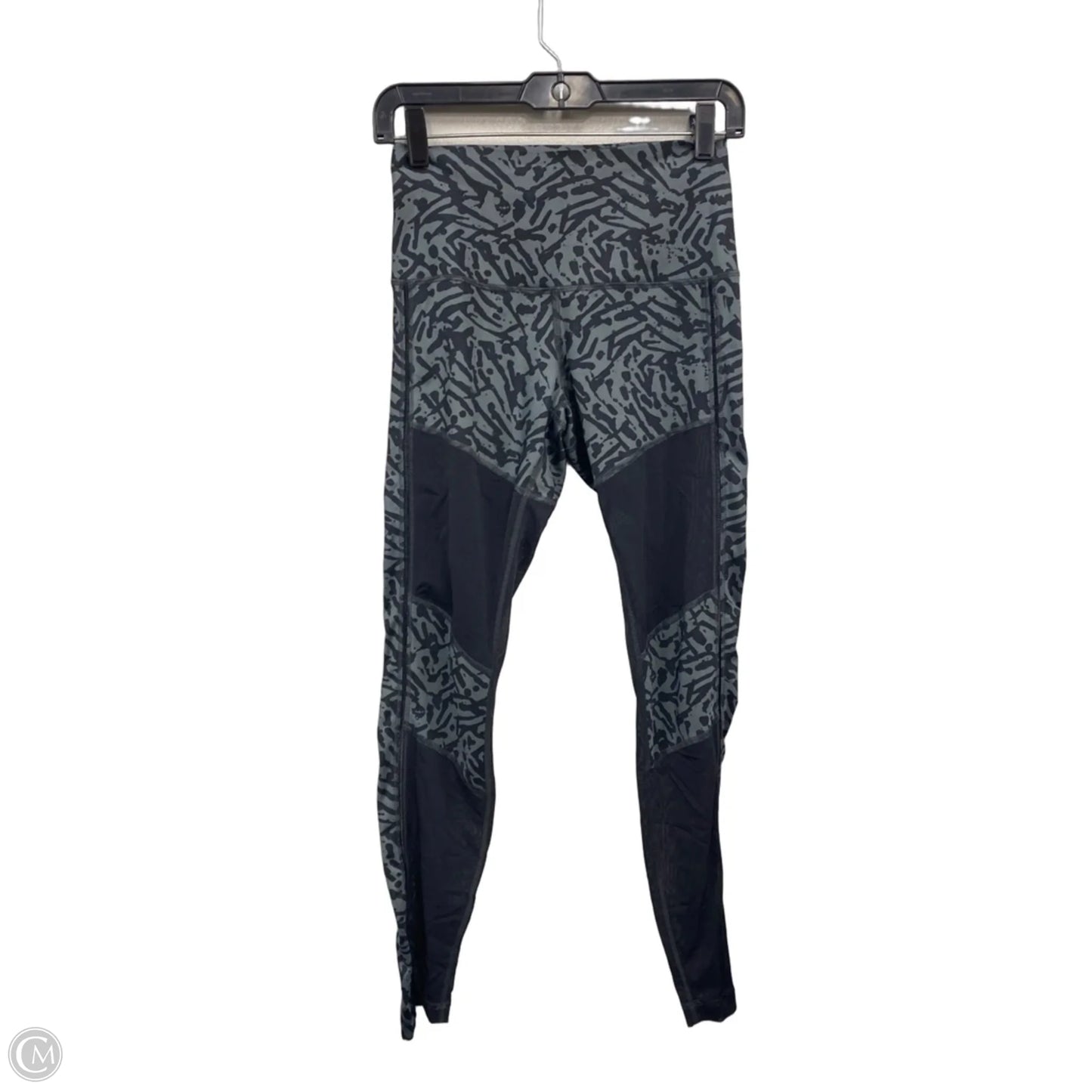 Athletic Leggings By Lululemon In Black & Grey, Size: 6