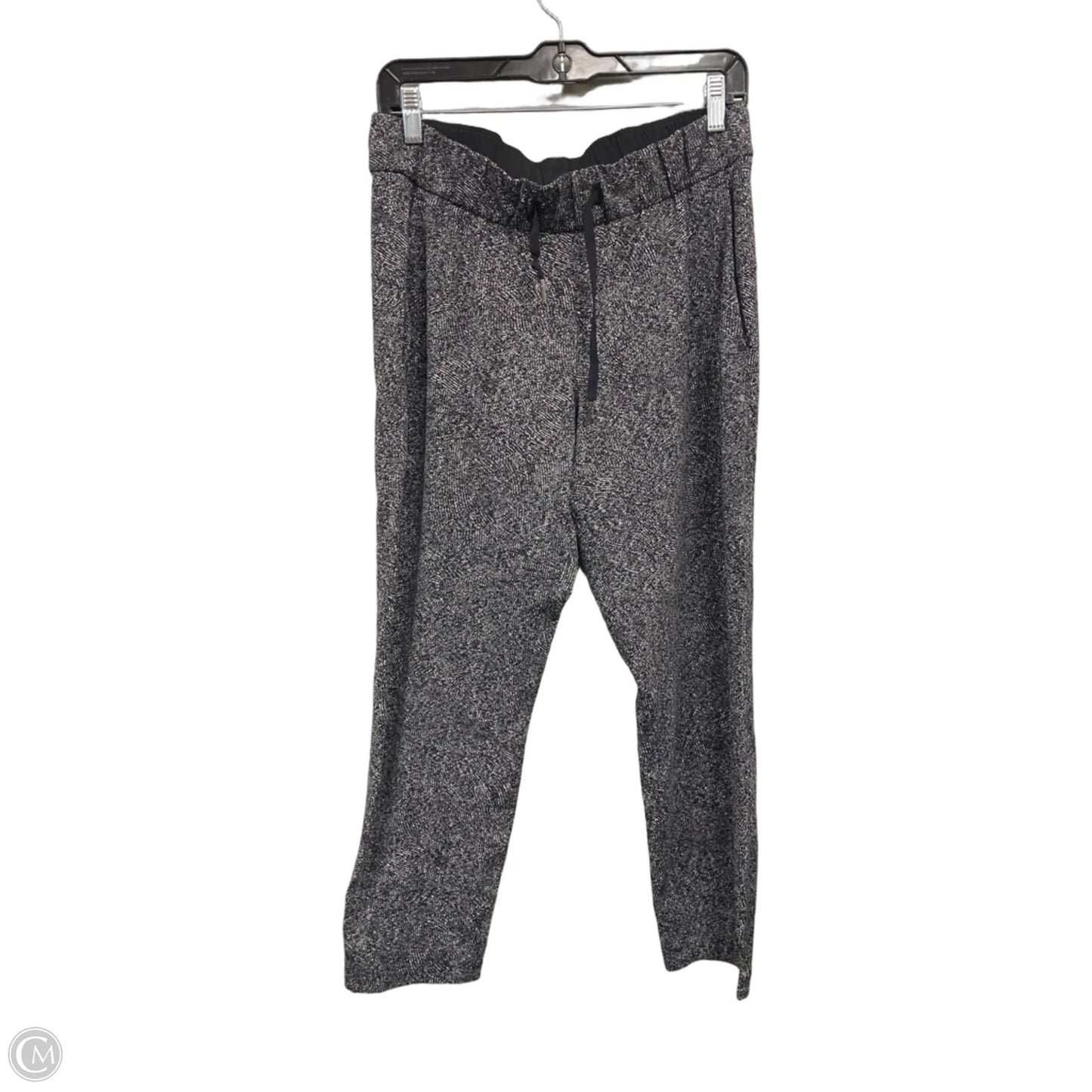 Athletic Pants By Lululemon In Grey & White, Size: 8