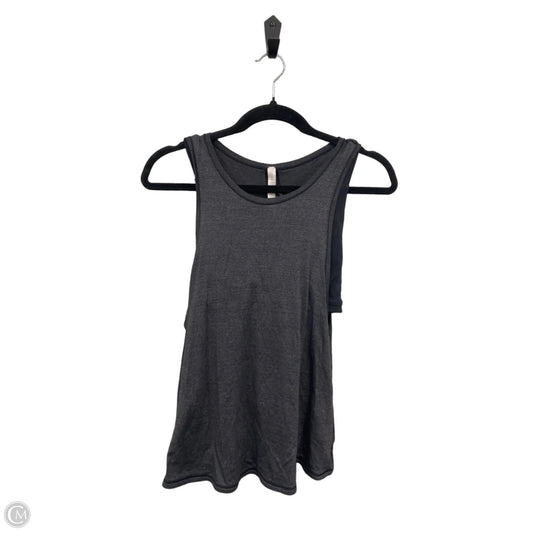 Athletic Tank Top By Lululemon In Black & Grey, Size: 8