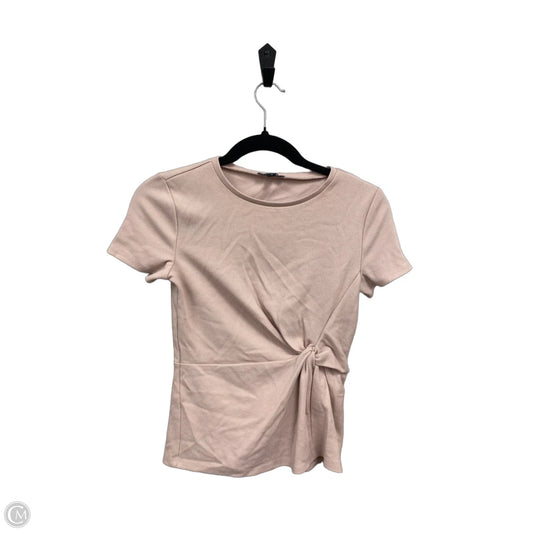 Top Short Sleeve By Express In Pink, Size: Xs