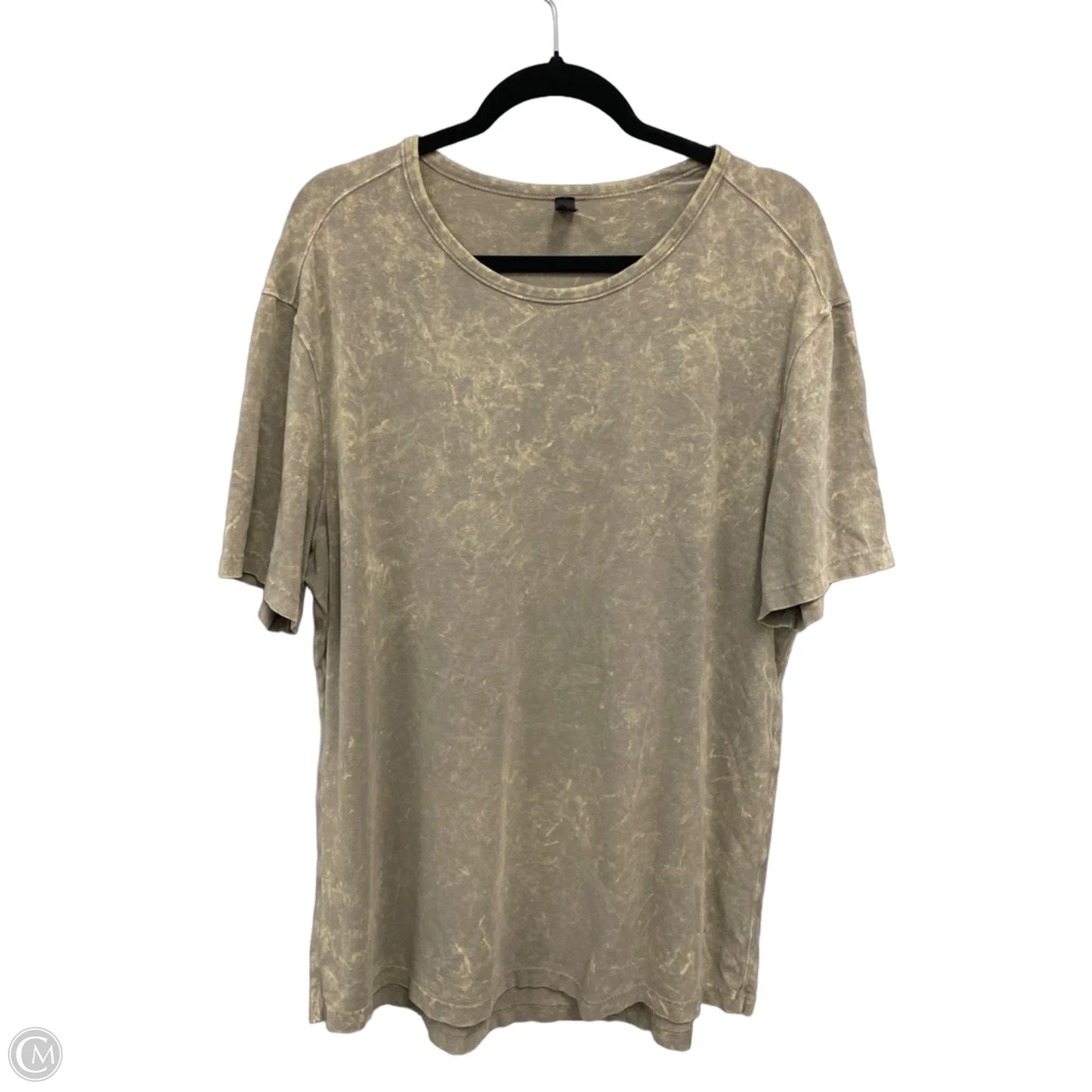Athletic Top Short Sleeve By Lululemon In Green, Size: Xl