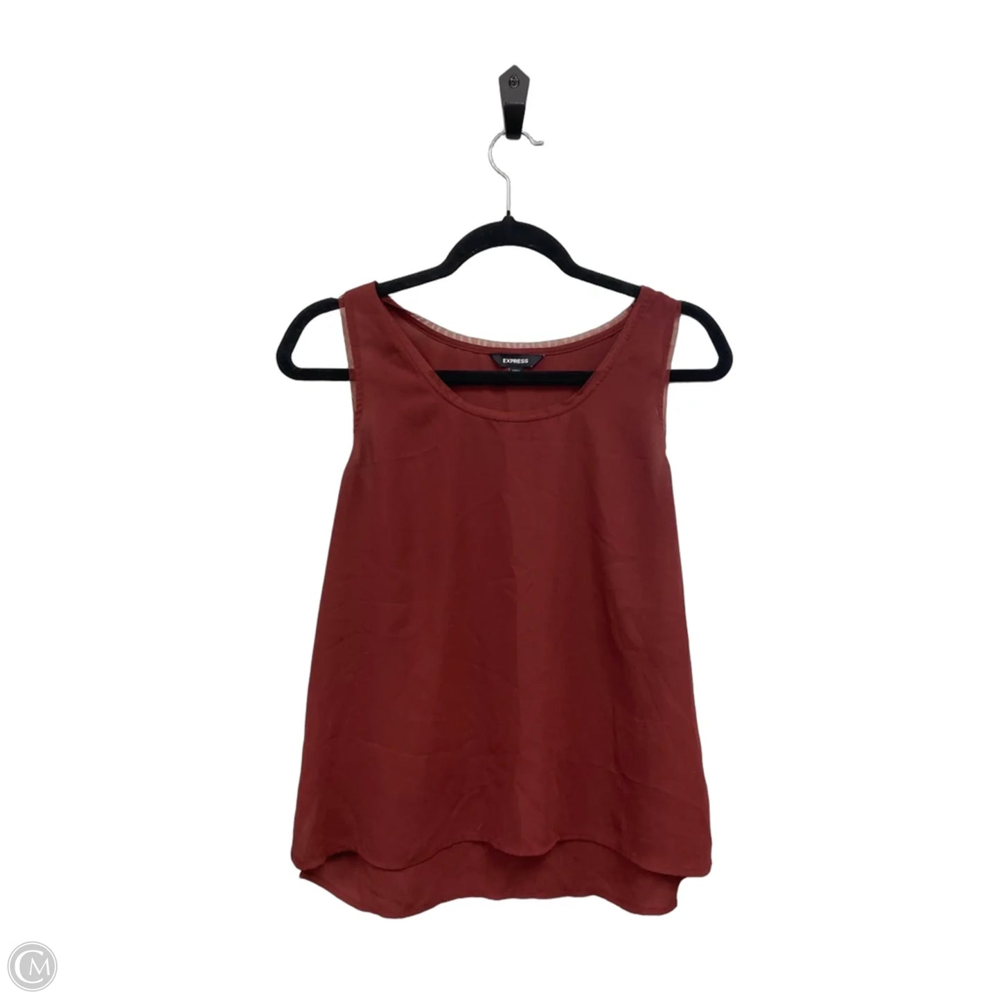 Top Sleeveless By Express In Red, Size: S