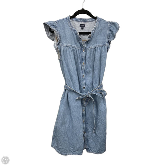 Dress Casual Midi By J. Crew In Blue Denim, Size: 12