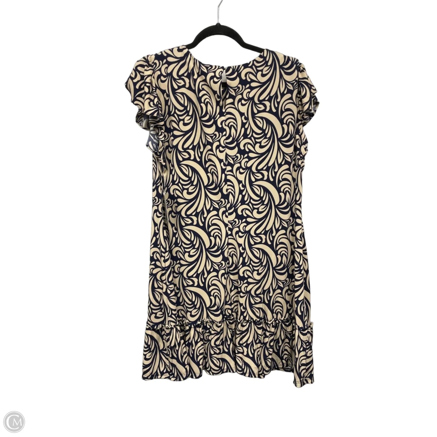 Dress Casual Short By Julian Taylor In Blue & Tan, Size: Xl