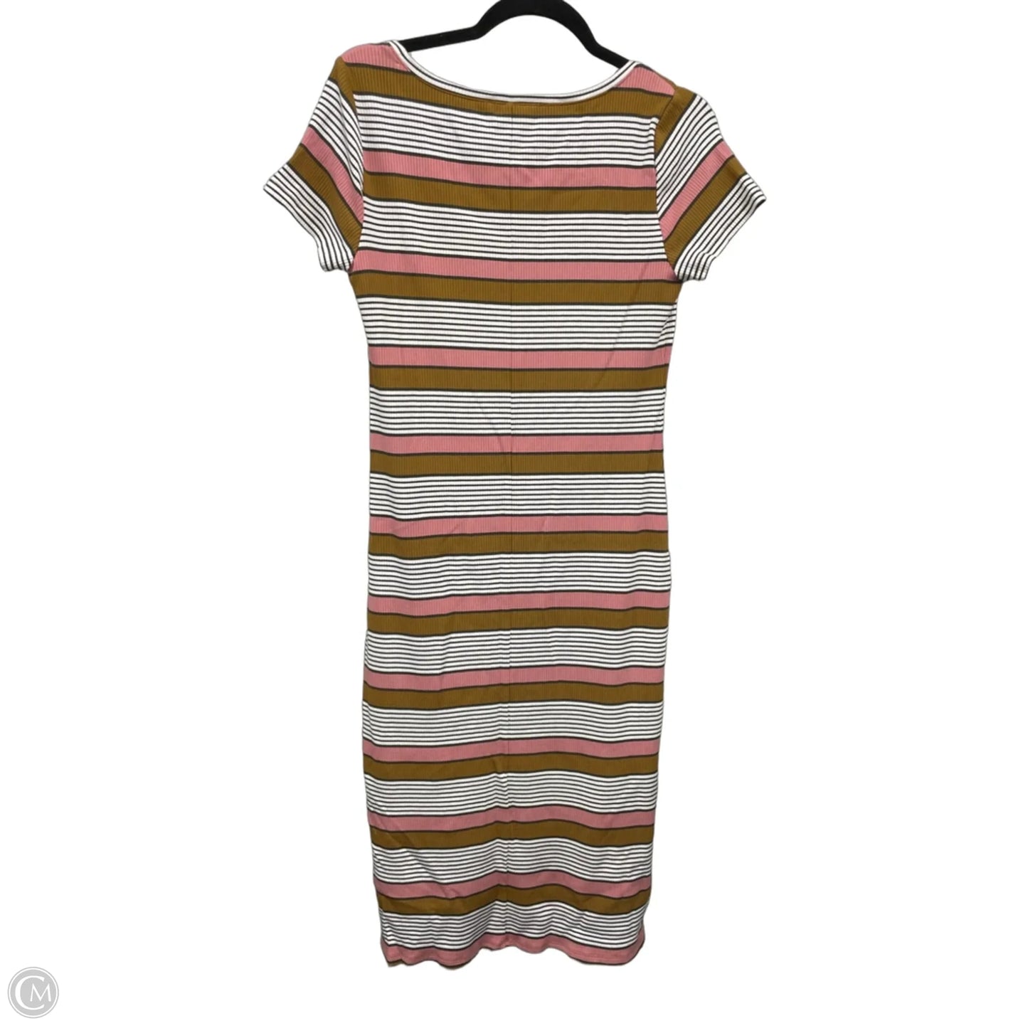 Dress Casual Maxi By Loft In Brown & Pink, Size: M