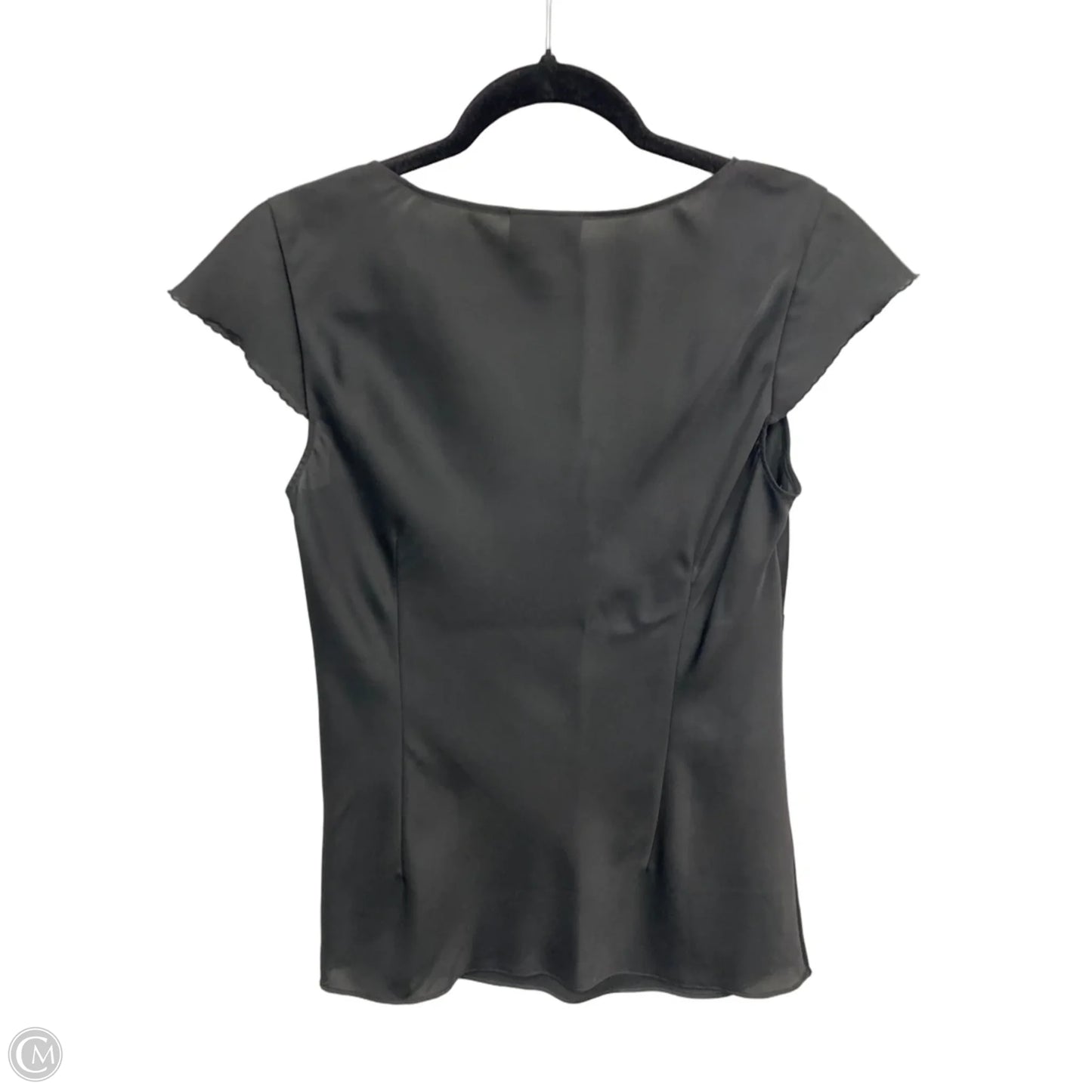 Blouse Short Sleeve By Loft In Black, Size: 4