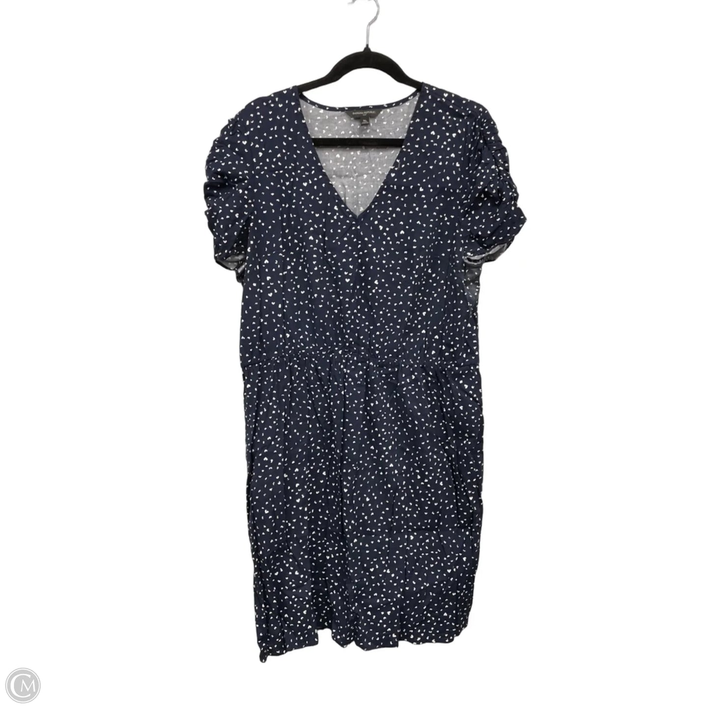 Dress Casual Midi By Banana Republic In Blue, Size: Xl