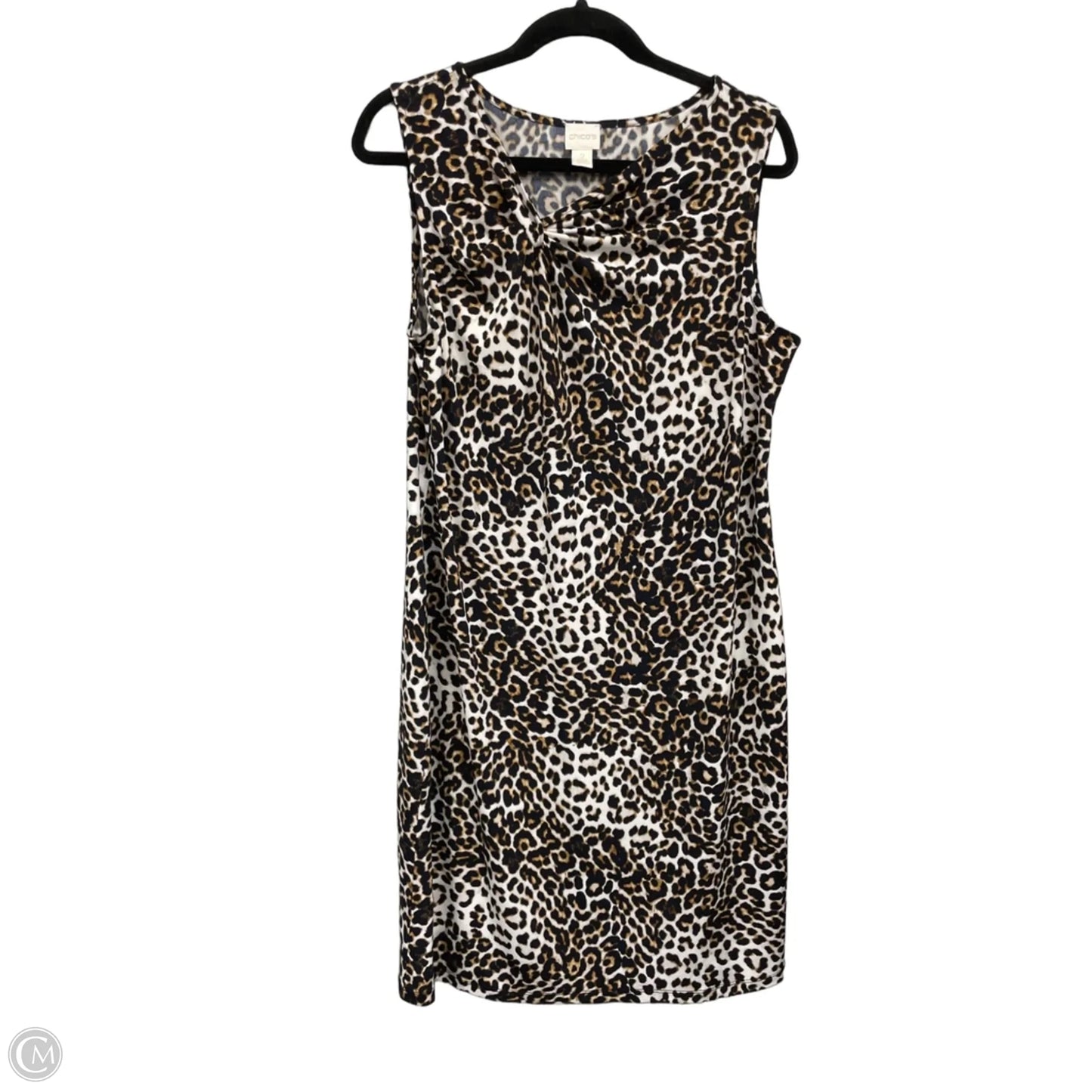 Dress Casual Short By Chicos In Black & Cream, Size: M