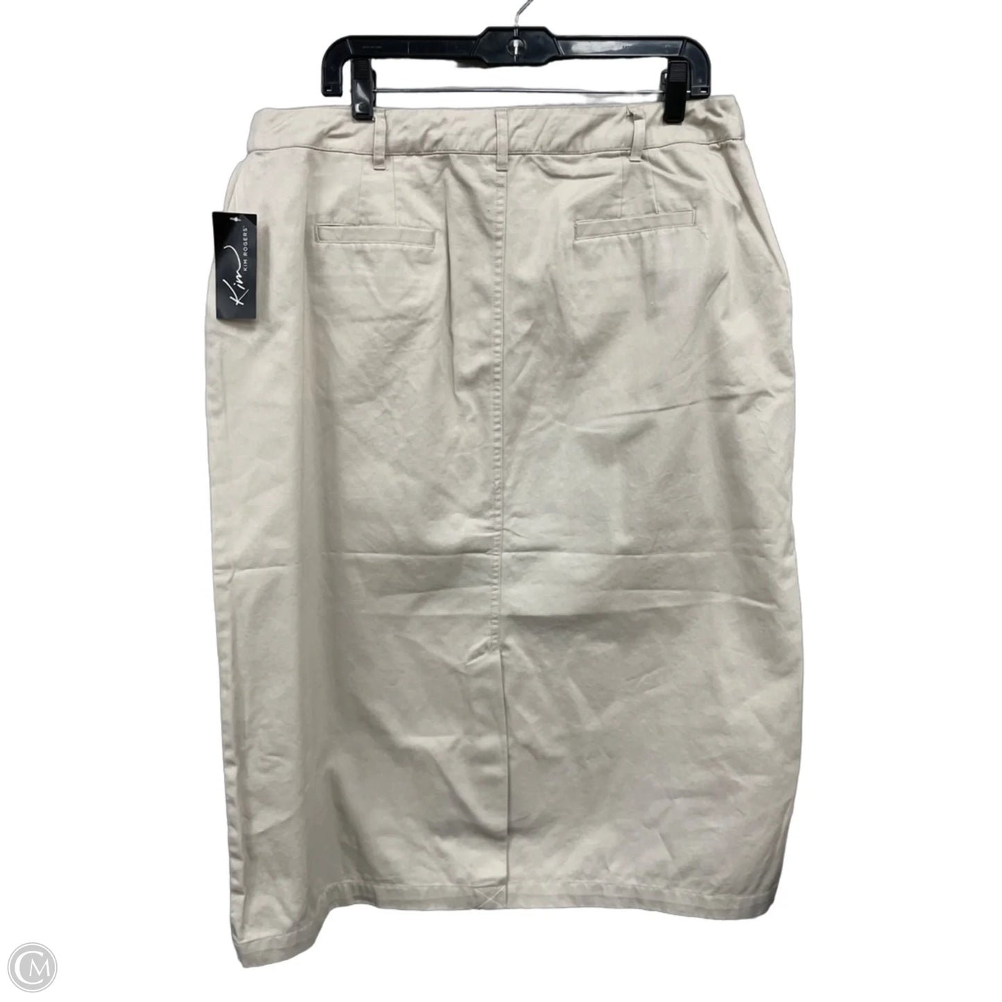 Skirt Midi By Kim Rogers In Beige, Size: 16