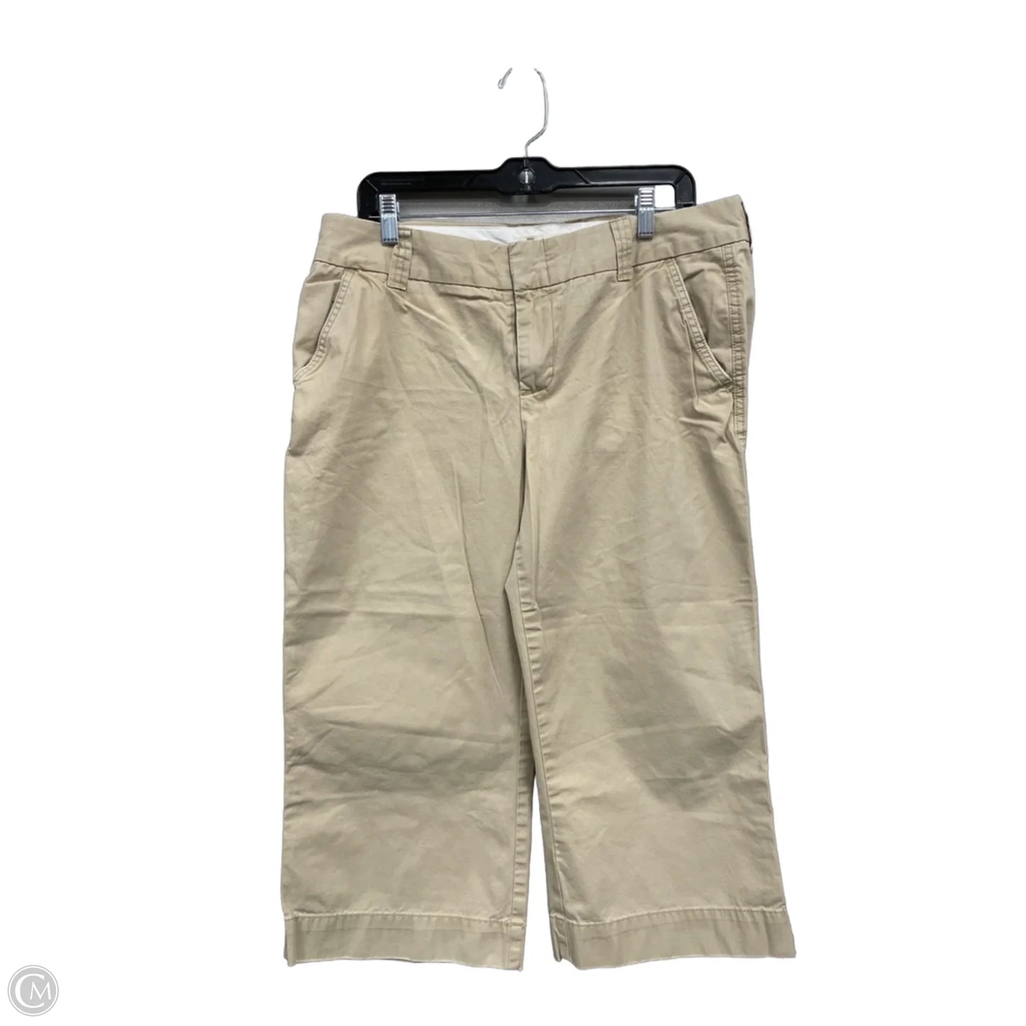 Pants Cropped By Clothes Mentor In Tan, Size: 14