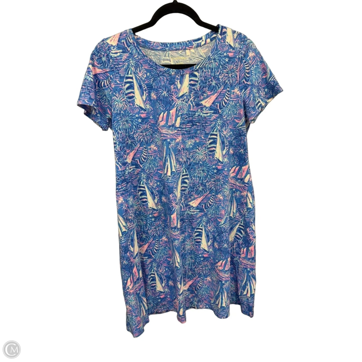 Dress Designer By Lilly Pulitzer In Blue & Pink, Size: S