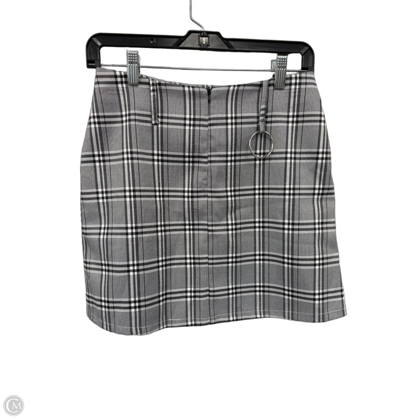 Skirt Mini & Short By Clothes Mentor In Black & White, Size: M