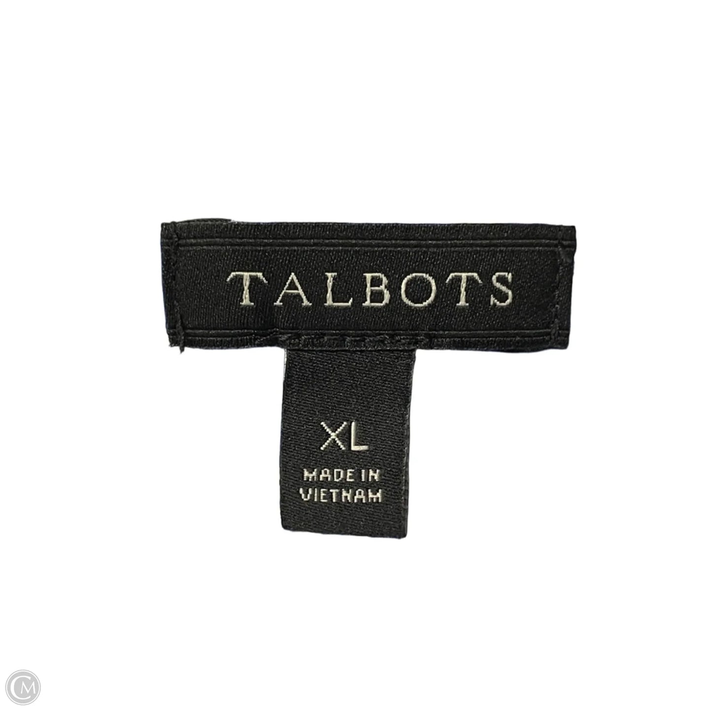 Dress Casual Midi By Talbots In Blue & White, Size: Xl