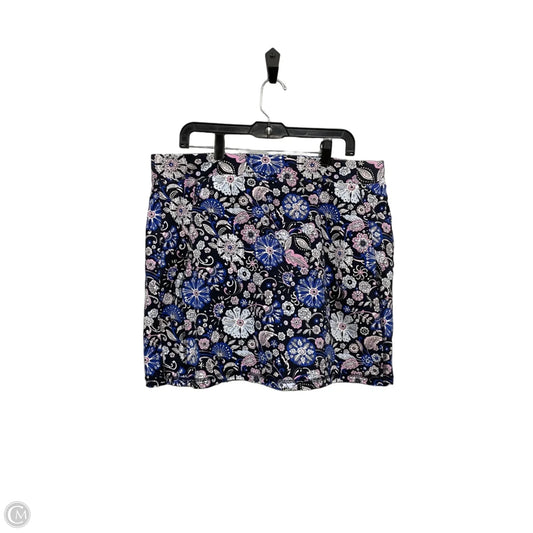 Skirt Mini & Short By Talbots In Blue & Purple, Size: Xl