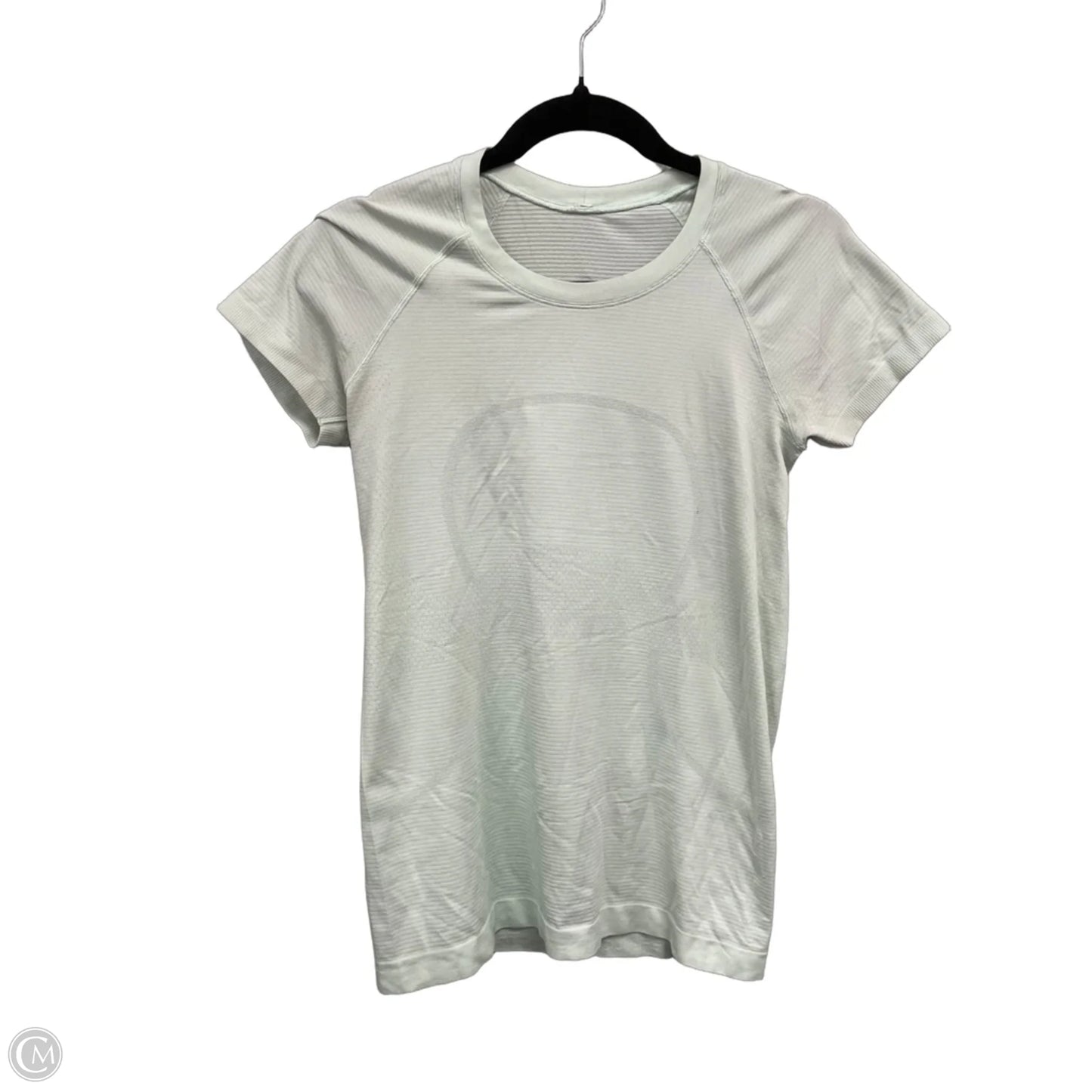Athletic Top Short Sleeve By Lululemon In Green, Size: 6
