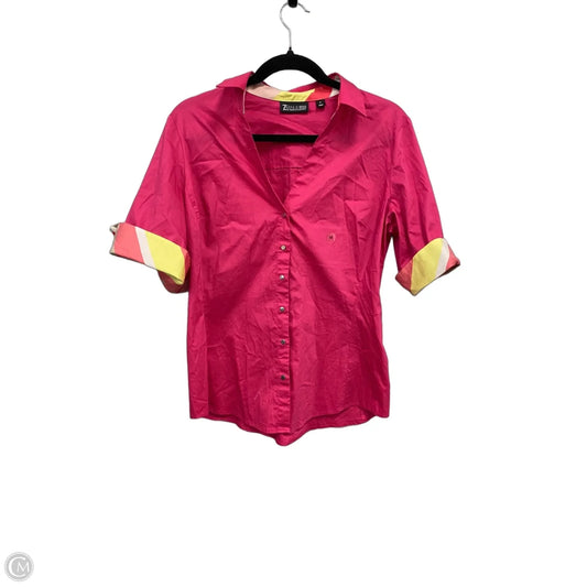 Top Short Sleeve By Clothes Mentor In Pink, Size: M