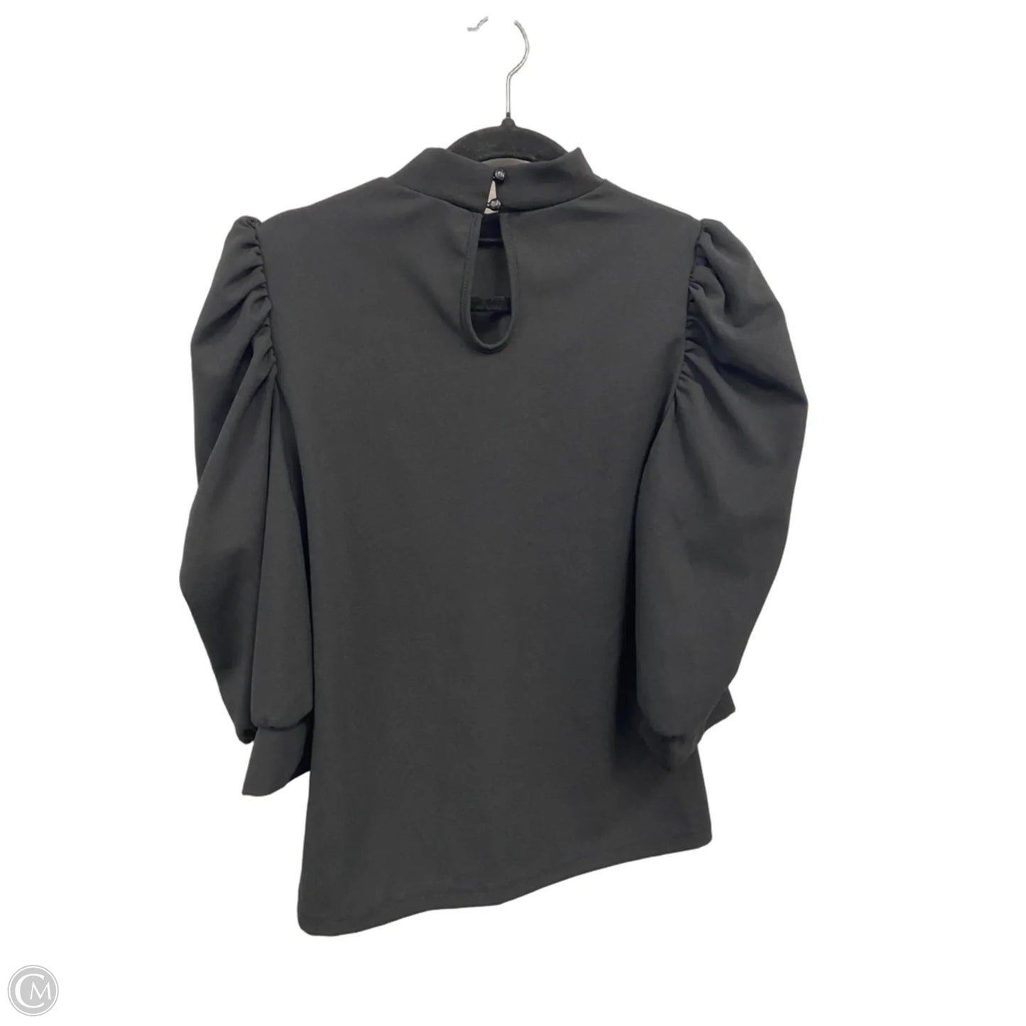 Top 3/4 Sleeve By Shein In Black, Size: L