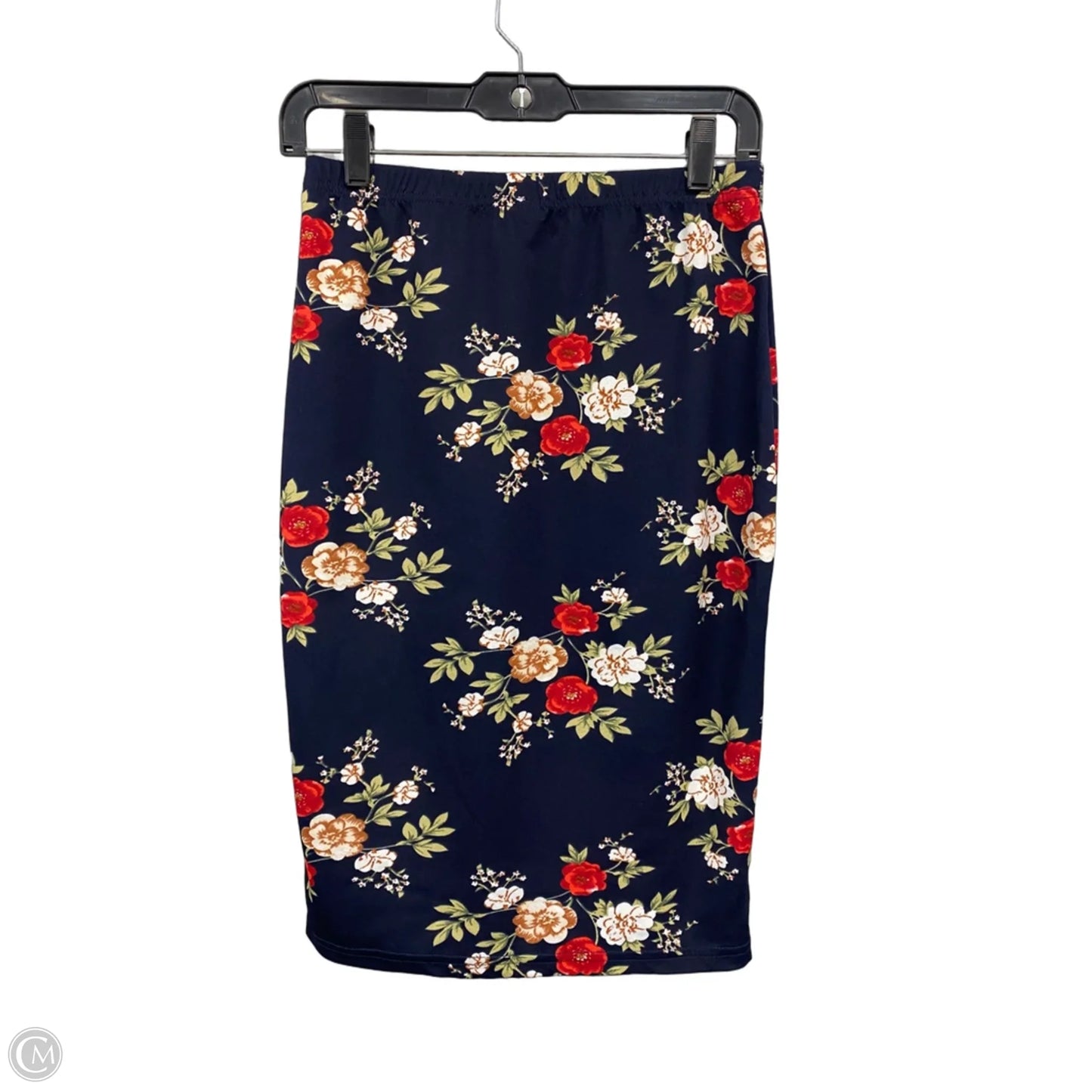 Skirt Midi By Emery Rose In Blue & Red, Size: L