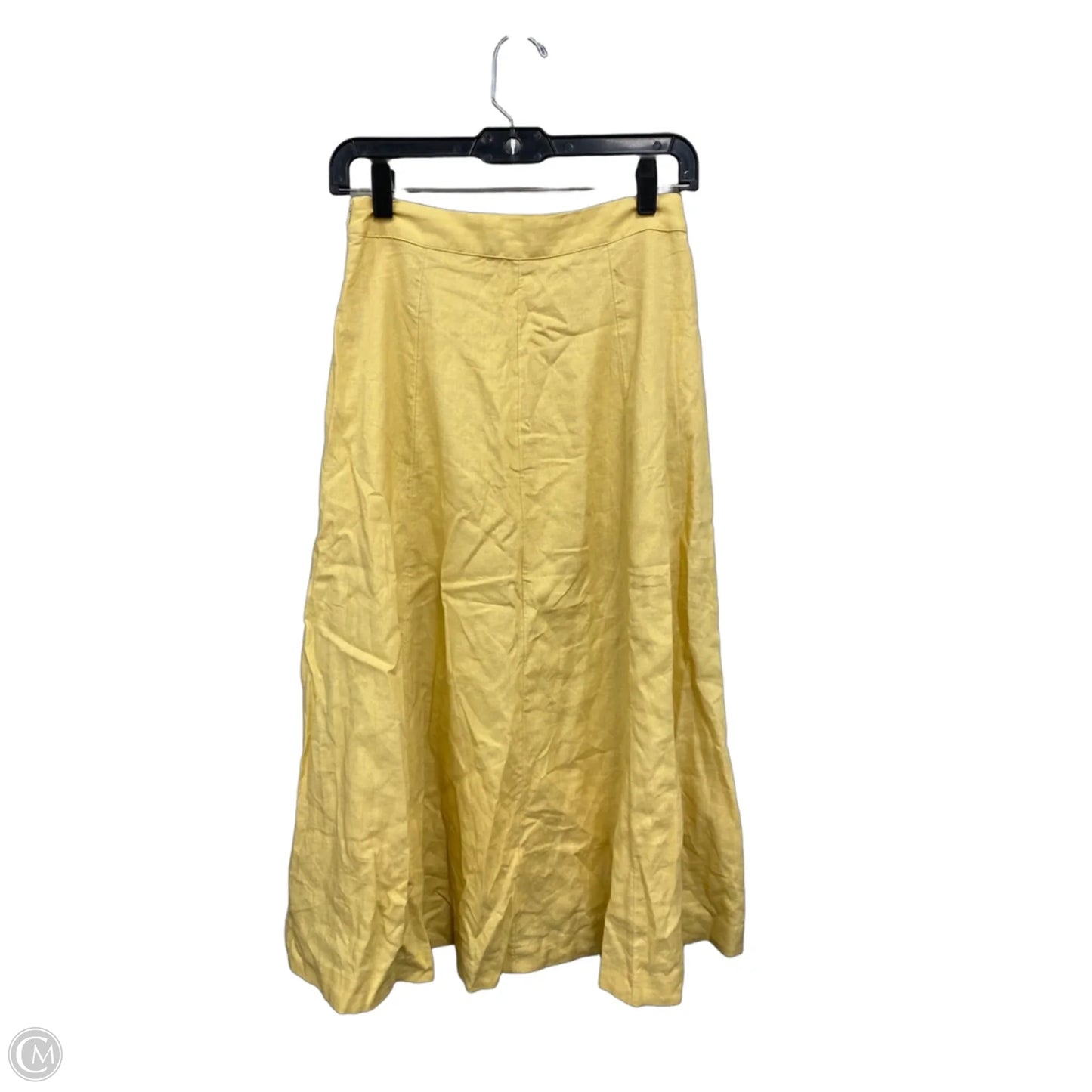 Skirt Midi By Banana Republic In Yellow, Size: 2
