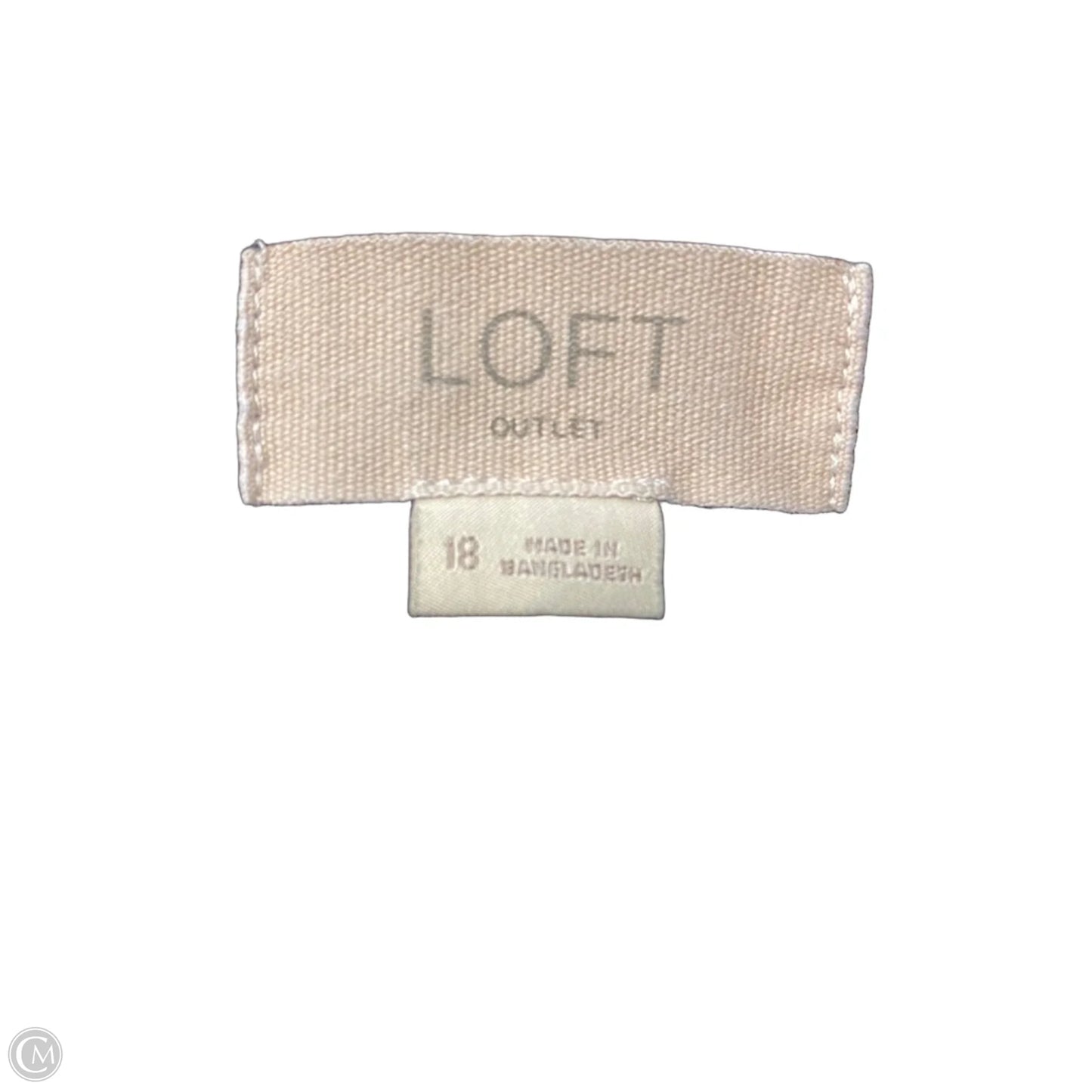 Jeans Wide Leg By Loft In Black, Size: 18