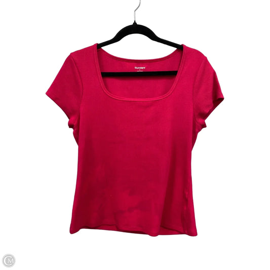 Top Short Sleeve By Old Navy In Pink, Size: Xl
