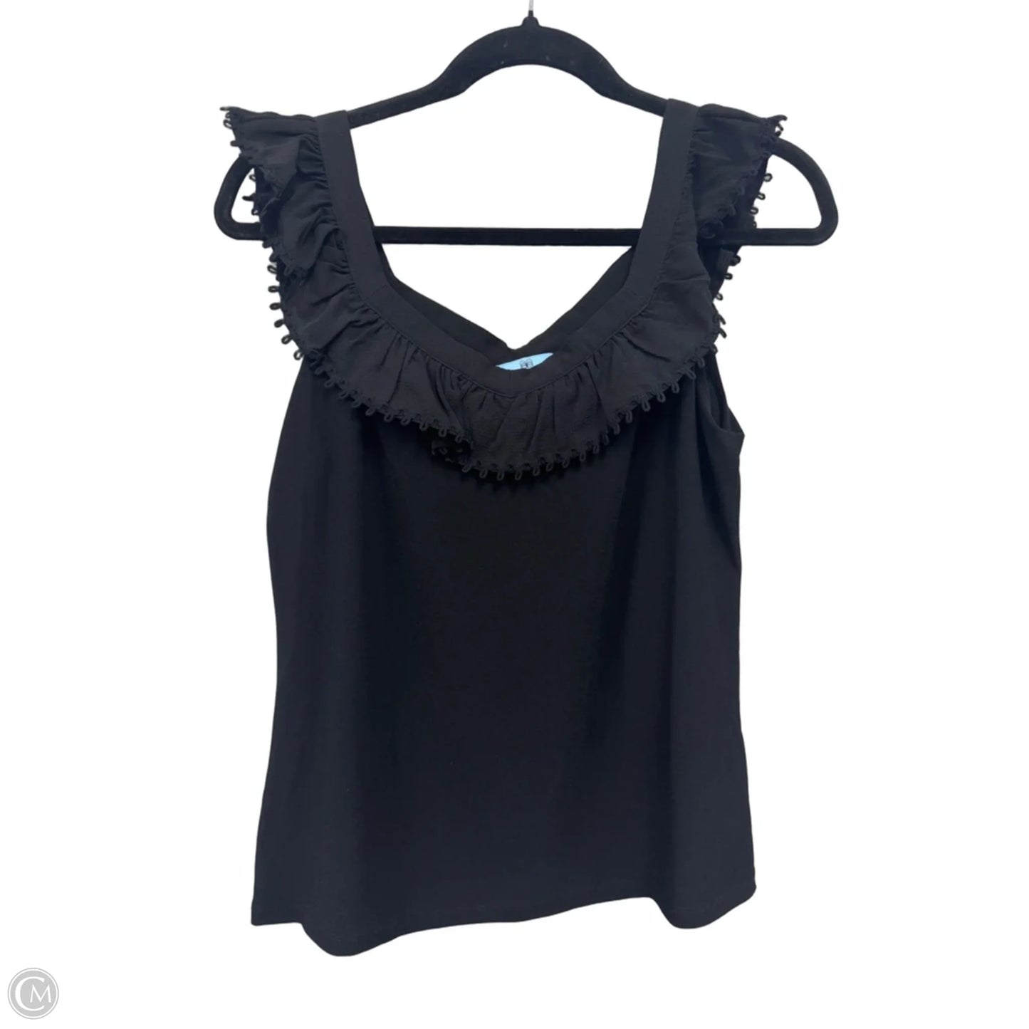 Top Sleeveless By Cece In Black, Size: M