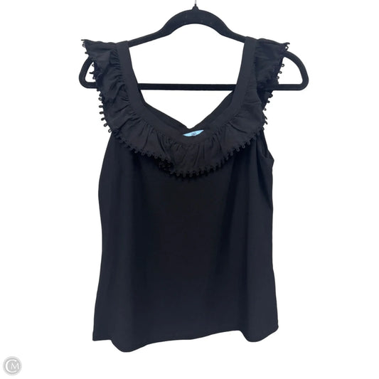 Top Sleeveless By Cece In Black, Size: M