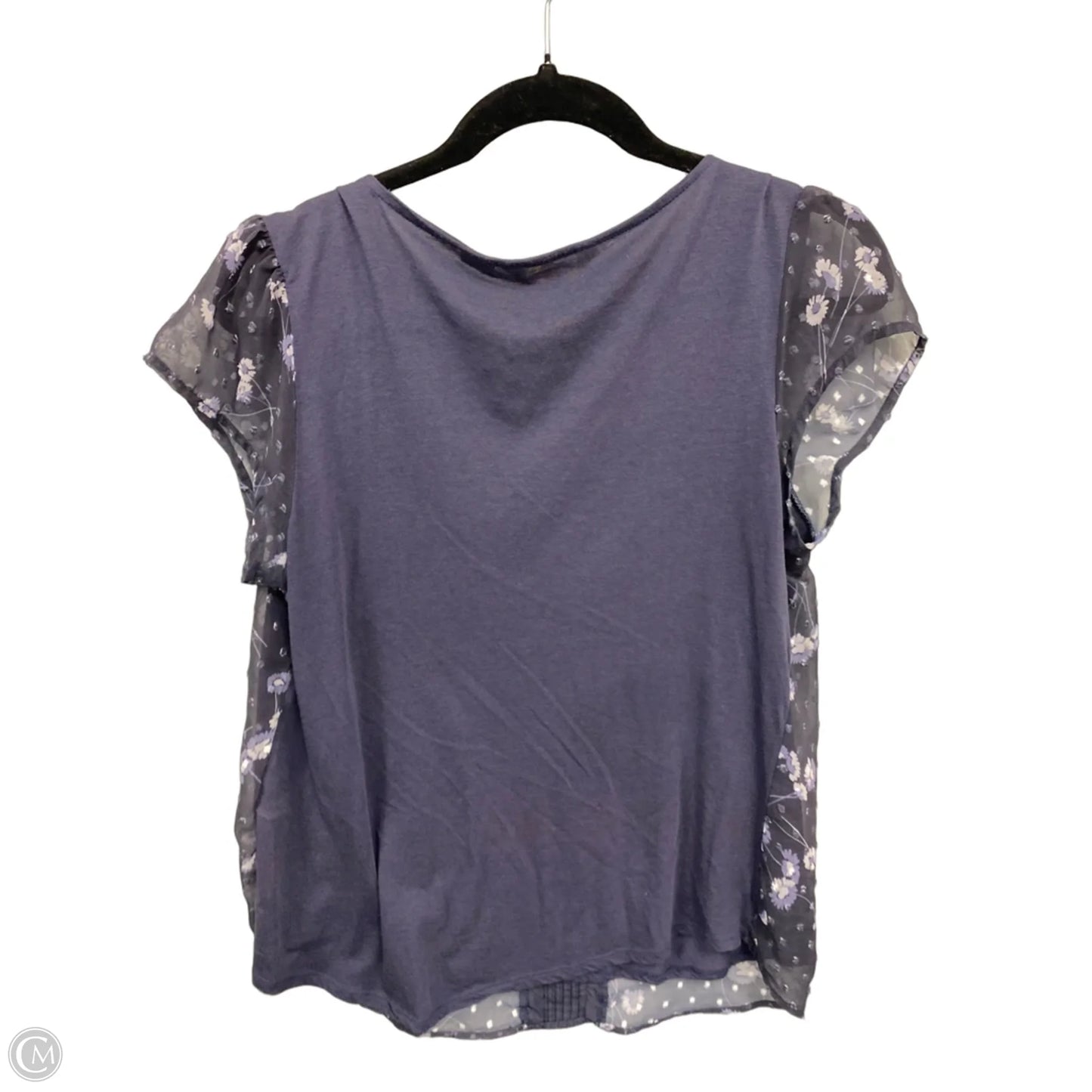 Top Short Sleeve By Clothes Mentor In Purple, Size: L