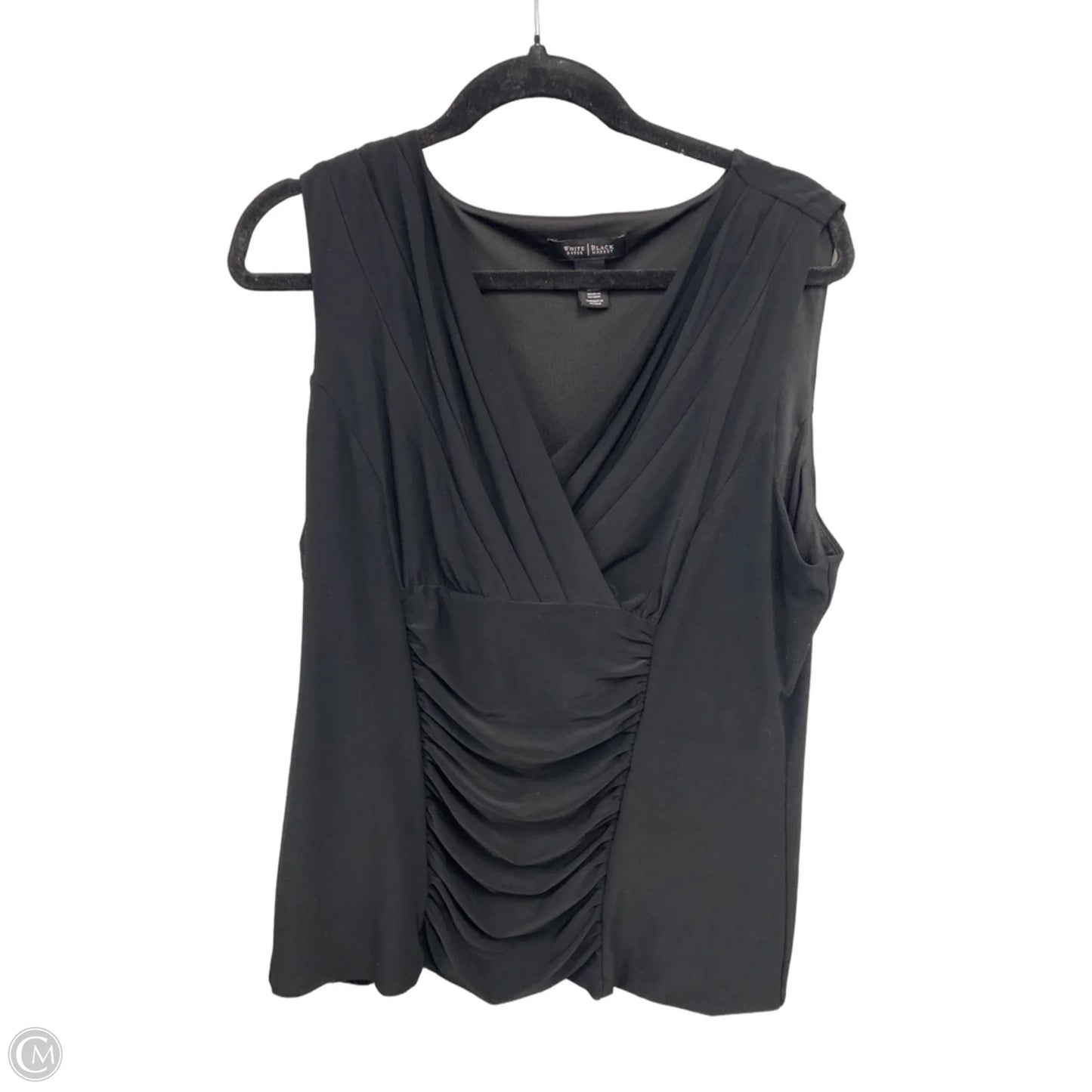 Blouse Sleeveless By White House Black Market In Black, Size: Xl