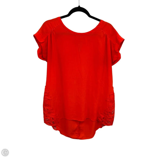Top Short Sleeve By Clothes Mentor In Red, Size: M