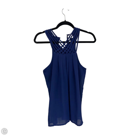 Top Sleeveless By Japna In Blue, Size: M