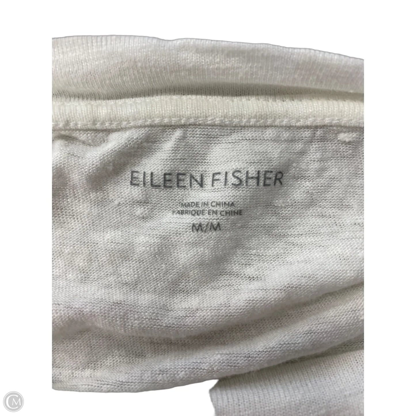 Top Sleeveless By Eileen Fisher In White, Size: M