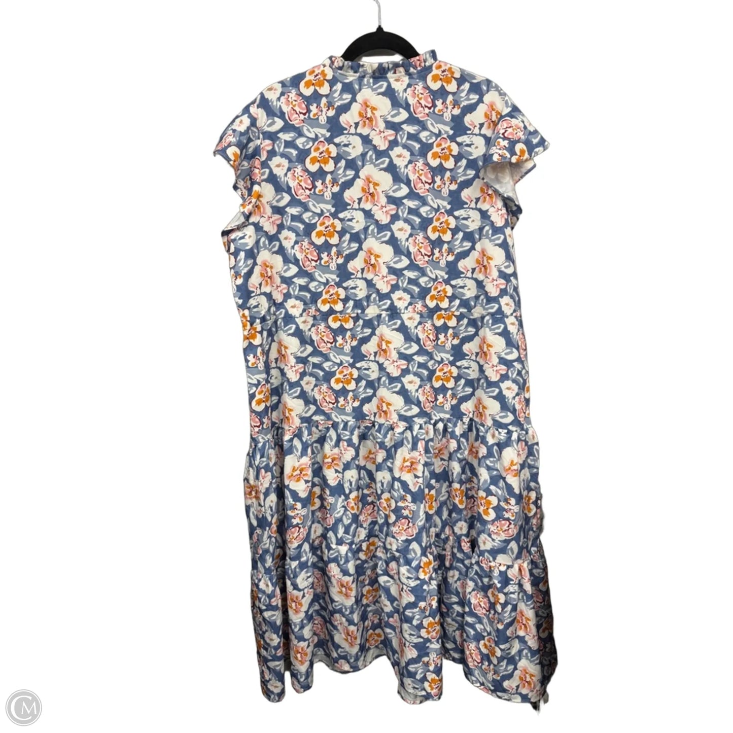 Dress Casual Maxi By Grace Karin In Black & Orange, Size: 2x