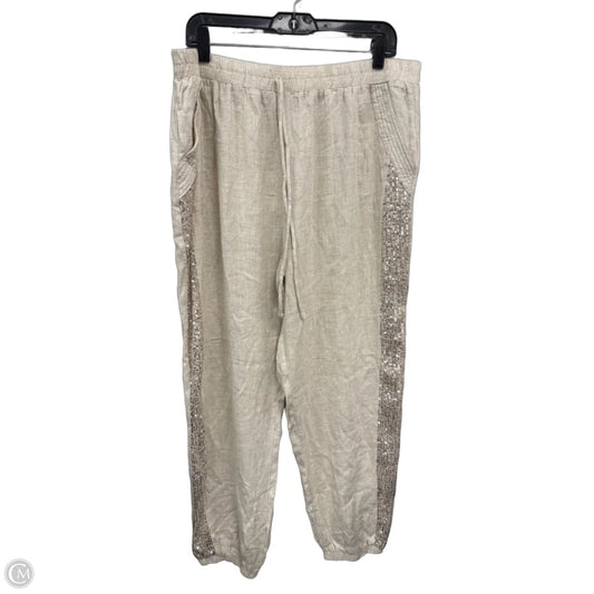 Pants Linen By Umgee In Beige, Size: 1x