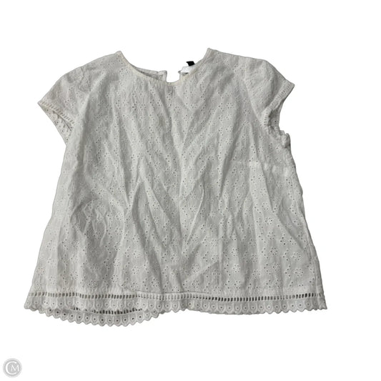 Top Short Sleeve By H&m In White, Size: 10