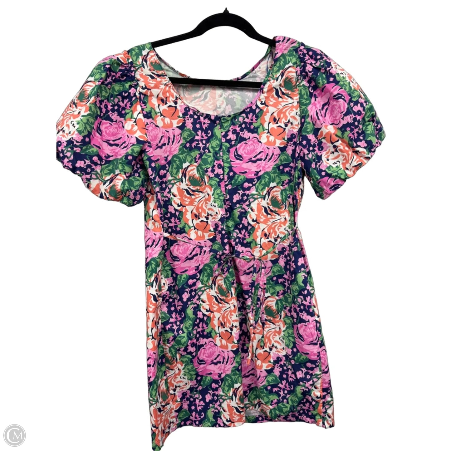 Dress Casual Short By Melloday In Green & Purple, Size: S